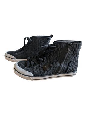 GBG Los Angeles GGorlia Women’s Black Sparkle High Tops Size 7.5 EUC